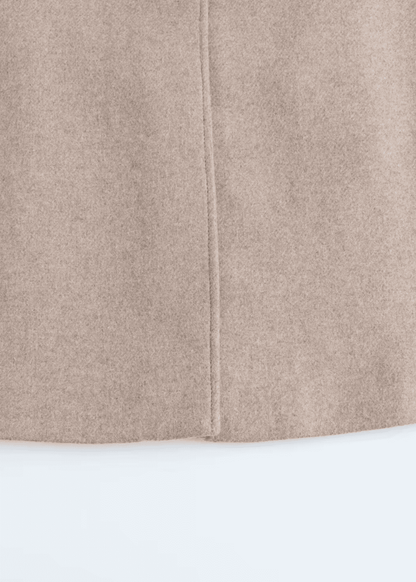 Faux-Fur Collar Wool Coat