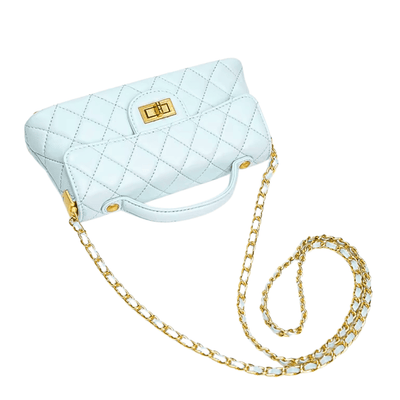Classic Croc-Effect Top-Handle Bag