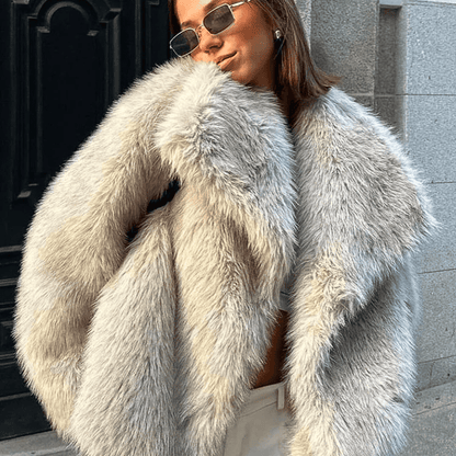 Luxury Faux Fur Jacket