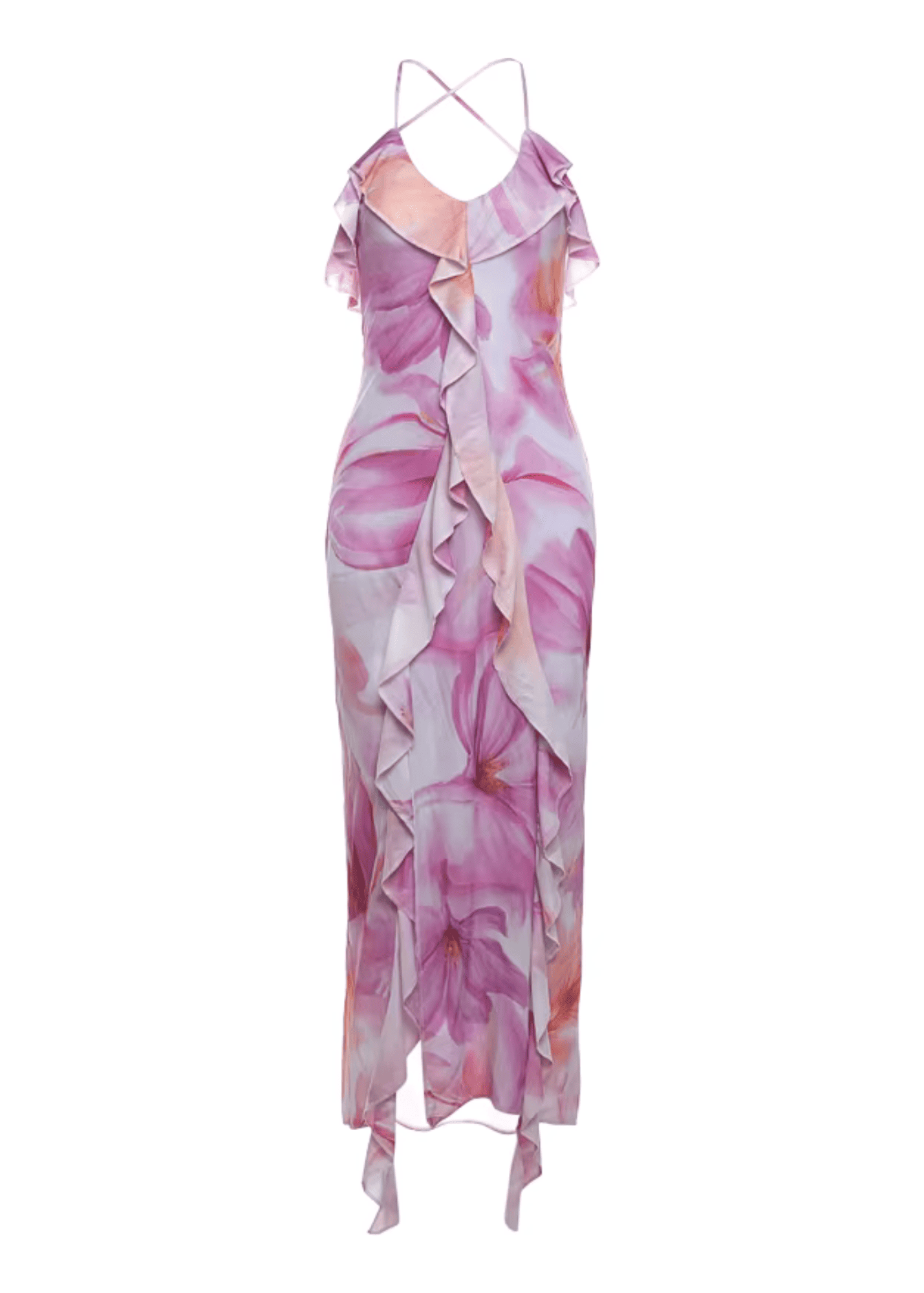 Bloom Whisper Ruffle Dress