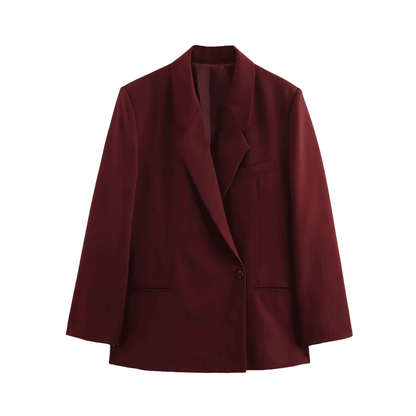 Oversize-Blazer mit einem Knopf