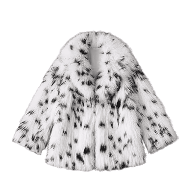 Dalmatian Faux Fur Jacket
