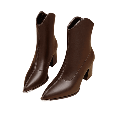 Rowena Sculptural Ankle Boots