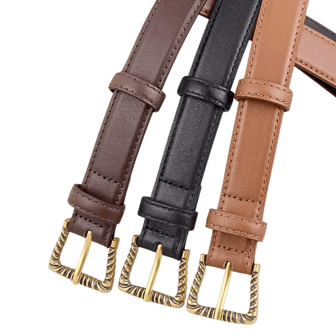 Vintage Western Carved Leather Belt