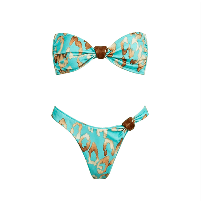 Leopard Print Swimwear Set