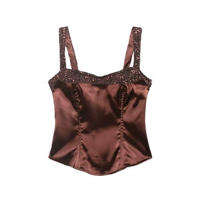 Sparkling Sequin Corset Top