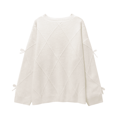 Knit Oversized Bow Sweater