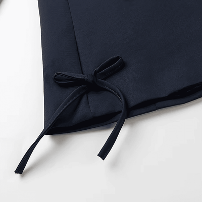 Navy Bow Detail Blazer