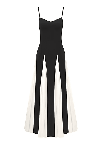 Amara zweifarbiges Maxikleid