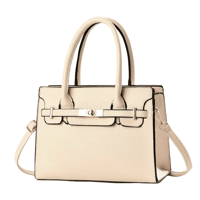 Structured Faux Leather Handbag