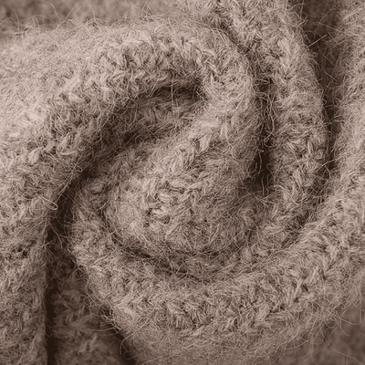 Oversized Beige Strickpullover