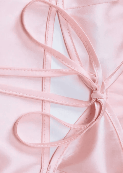 Serene Rose – Maxikleid aus Satin