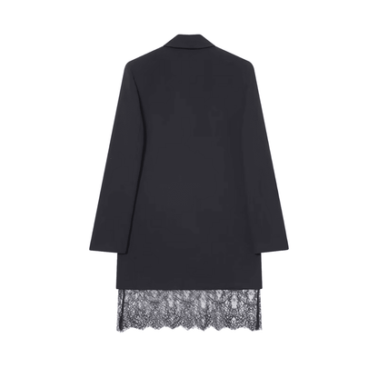 Black Lace Blazer Dress