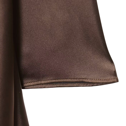 Satin Scarf Neck Mini Dress