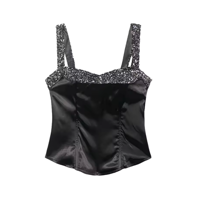 Sparkling Sequin Corset Top