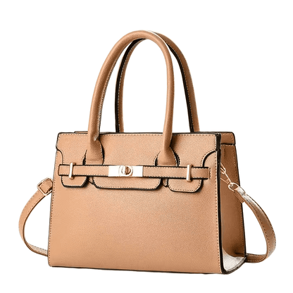 Structured Faux Leather Handbag