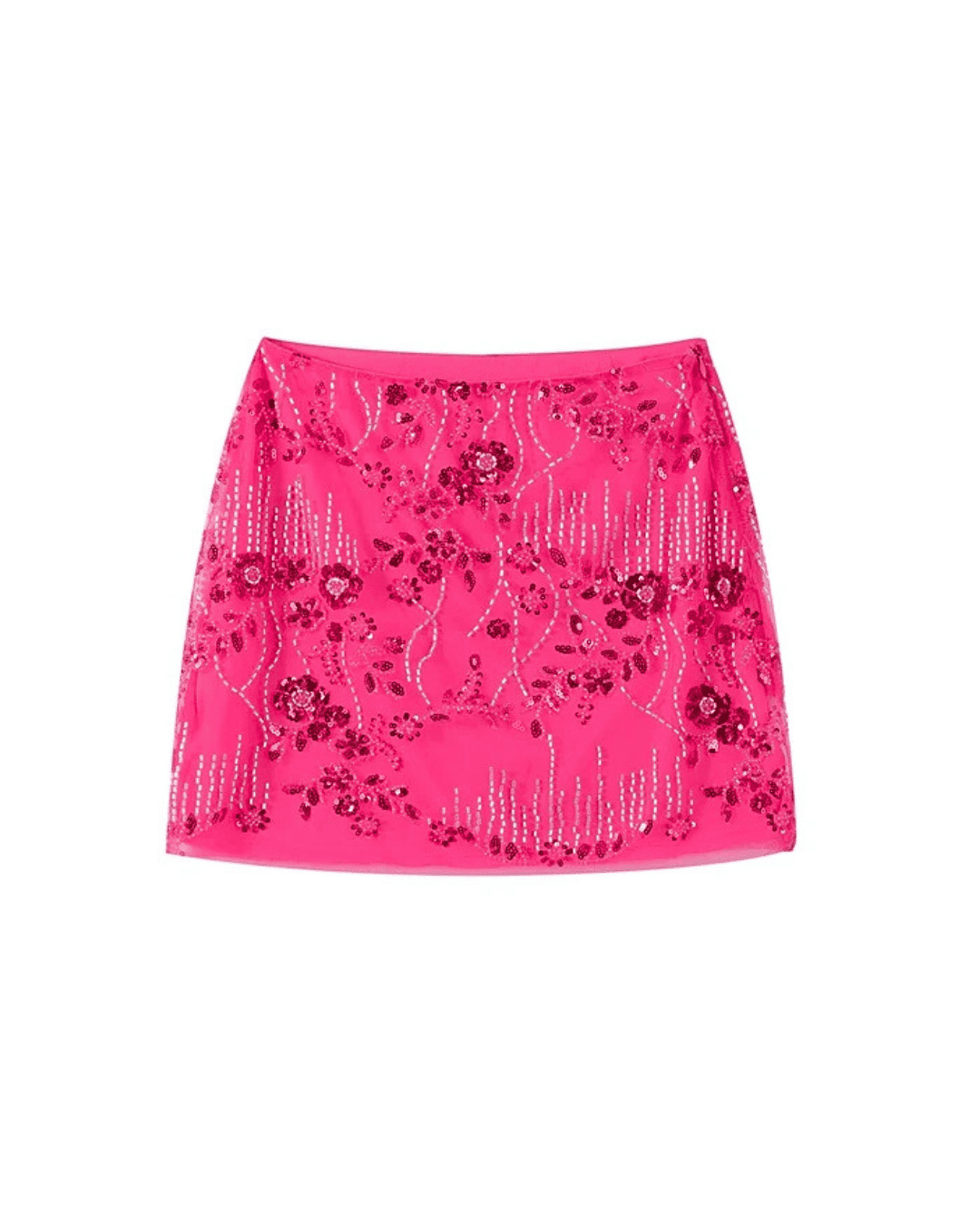 Sequin & Bead Mini Skirt