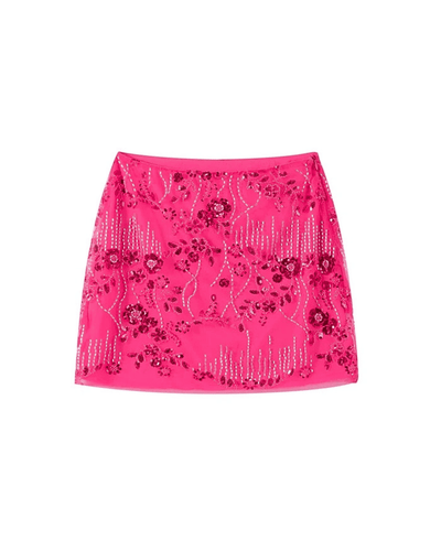 Sequin & Bead Mini Skirt