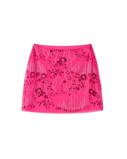 Sequin & Bead Mini Skirt