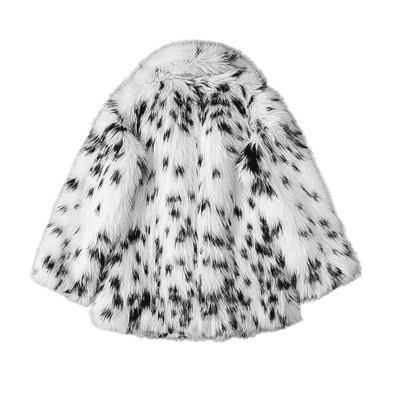 Dalmatian Faux Fur Jacket