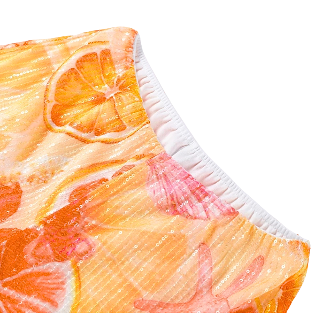 Citrus Sequin Two-Piece Set