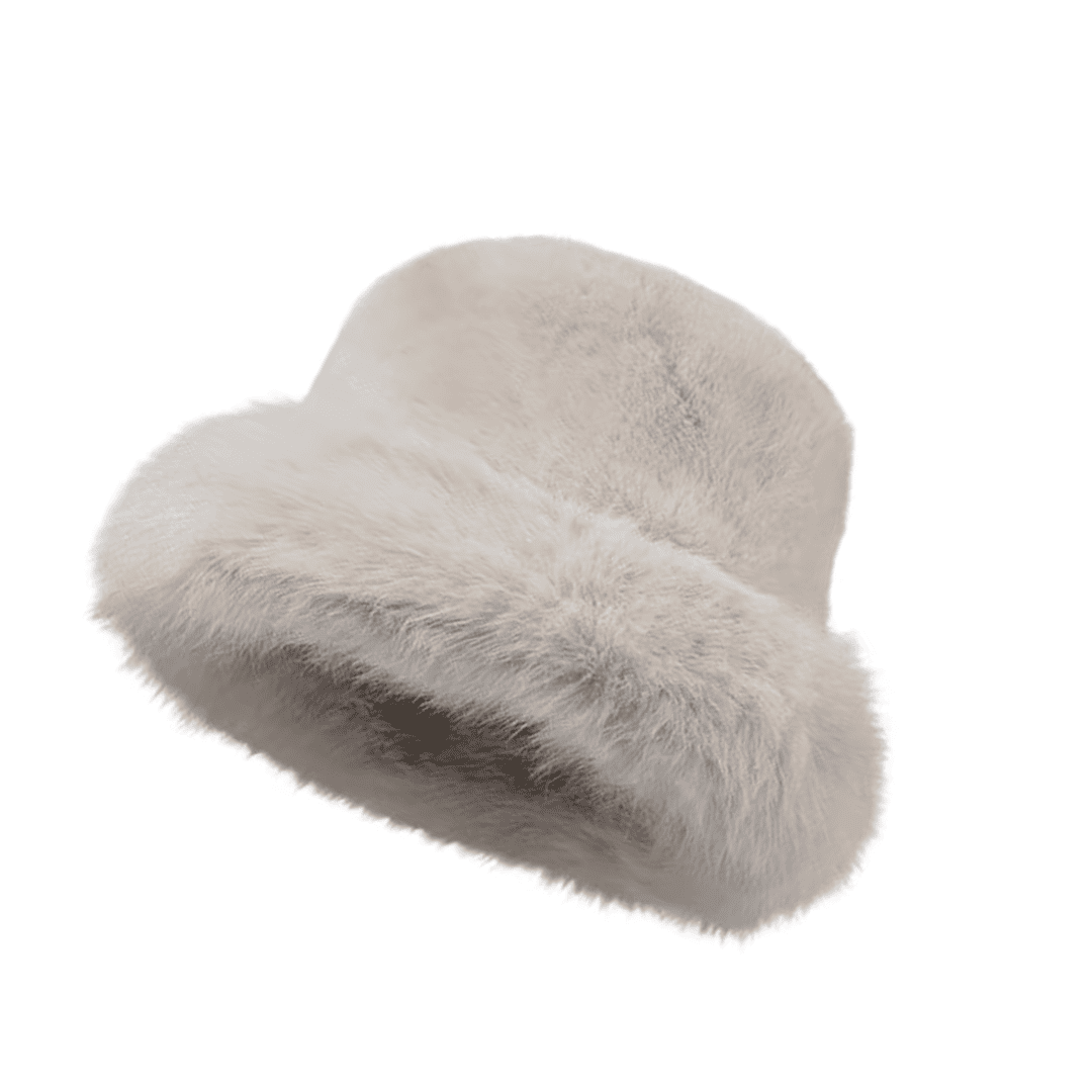 Fluffy Faux Fur Bucket Hat