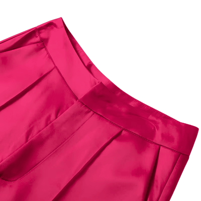 Satin Wide Leg Trousers