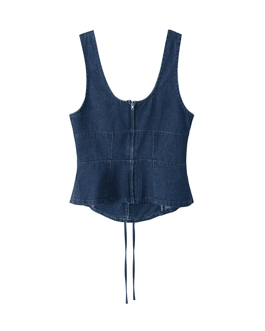 Chic Denim Bustier Top