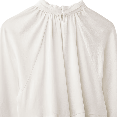 Flared Sleeve Chiffon Blouse
