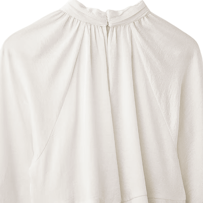 Chiffonbluse mit ausgestellten Ärmeln