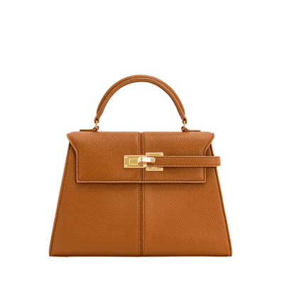 Elegant Grainy Leather Handbag