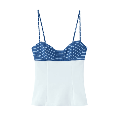 Gestreiftes nautisches Cami-Set