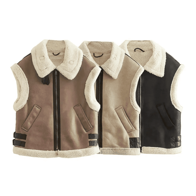 Charlotte Shearling Aviator Vest