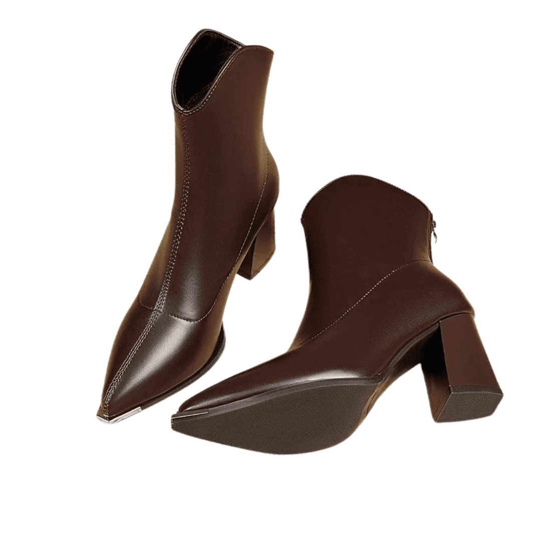 Rowena Sculptural Ankle Boots