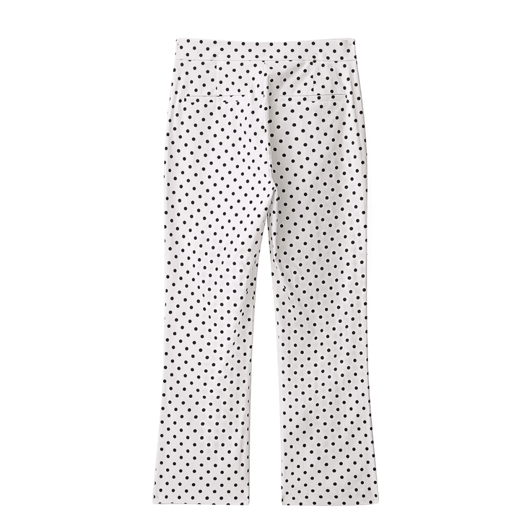 Gepunktete Cropped-Hose