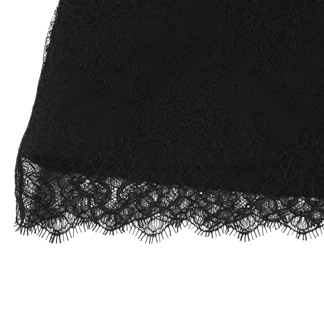 Oversized Bow Lace Mini Skirt