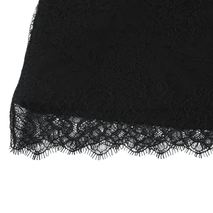 Oversized Bow Lace Mini Skirt