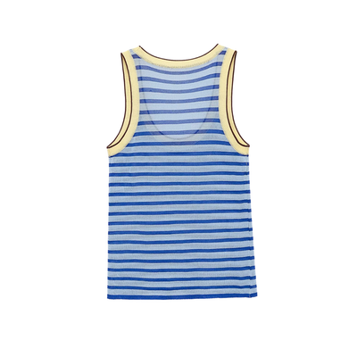 Coastal Striped Knit Tank Top