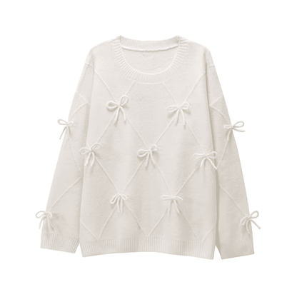 Knit Oversized Bow Sweater