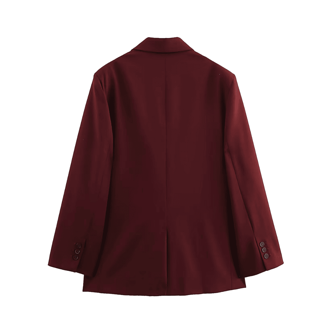 Oversize-Blazer mit einem Knopf
