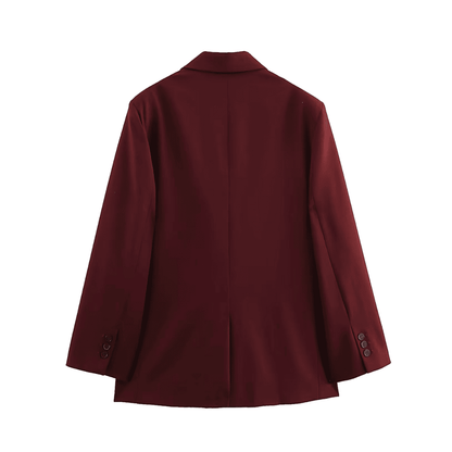 Oversize-Blazer mit einem Knopf