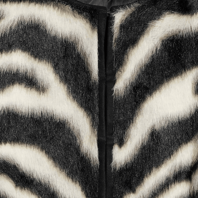 Zebra Print Faux Fur Set