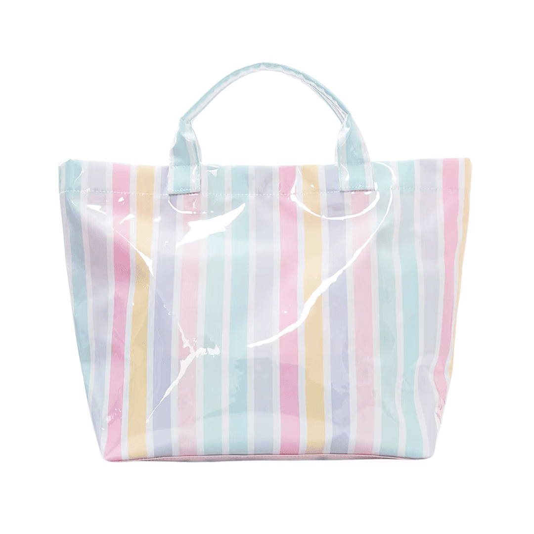 Summer Glossy Stripe Tote