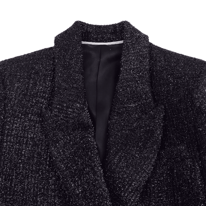 Shimmer Tweed Double Blazer