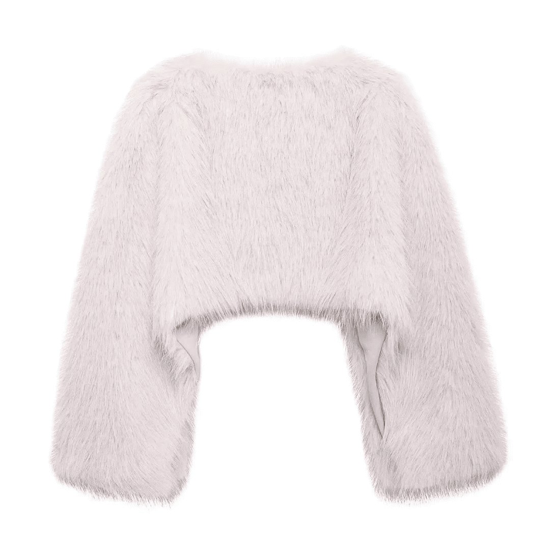 Fluffy Faux Fur Crop Top