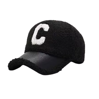 Teddy Fleece Letter Cap
