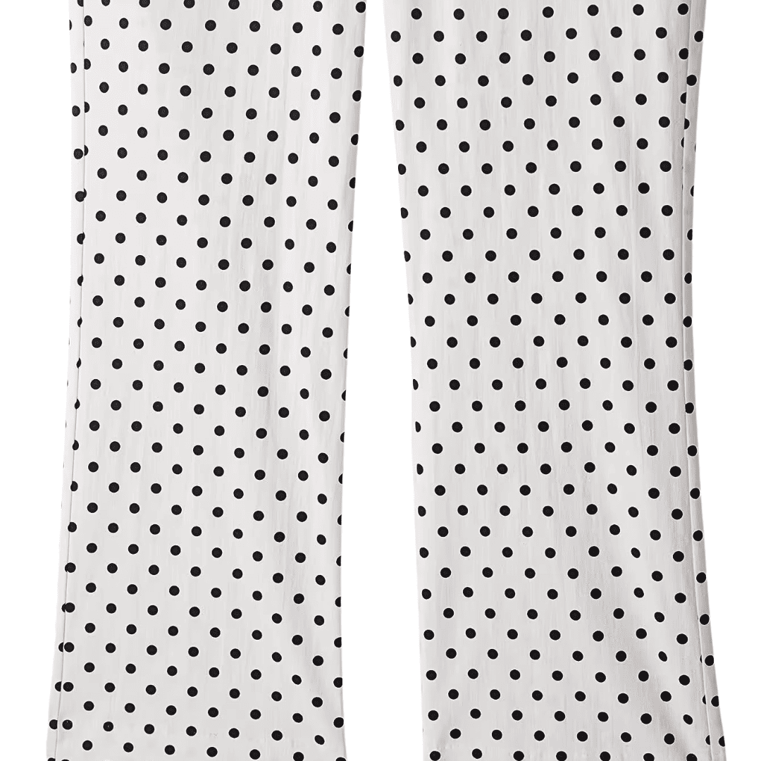 Gepunktete Cropped-Hose