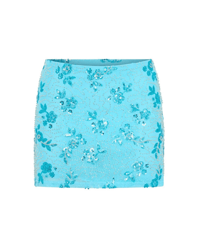 Sequin & Bead Mini Skirt
