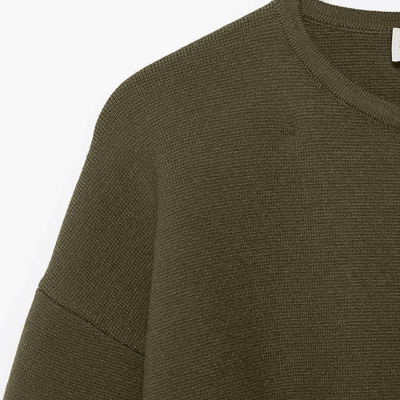 Olive Belted Knit Cardigan Jacket