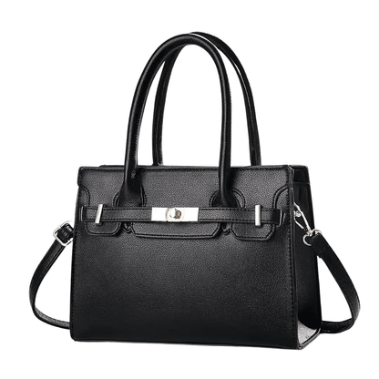 Structured Faux Leather Handbag